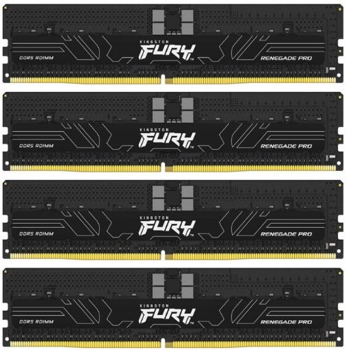 Obrázek KINGSTON DIMM DDR5 128GB (Kit of 4) 5600MT/s CL36 FURY Renegade Pro ECC Reg PnP