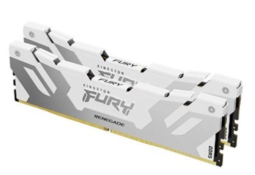 Obrázek KINGSTON DIMM DDR5 32GB (Kit of 2) 6000MT/s CL32 FURY Renegade Bílá XMP