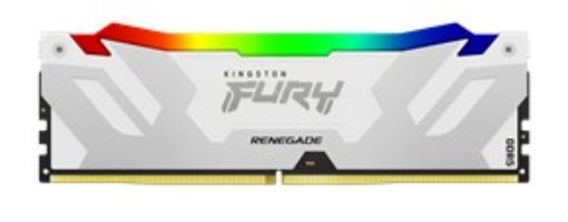 Obrázek KINGSTON DIMM DDR5 16GB 6000MT/s CL32 FURY Renegade Bílá RGB XMP