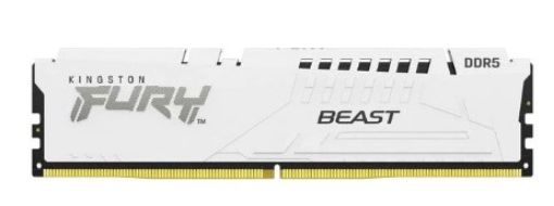 Obrázek KINGSTON DIMM DDR5 128GB (Kit of 4) 5200MT/s CL40 FURY Beast White XMP