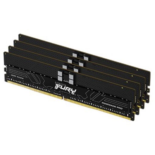 Obrázek KINGSTON DIMM DDR5 64GB(Kit of 4) 6400MT/s ECC Reg FURY Renegade Pro EXPO