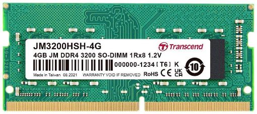 Obrázek TRANSCEND SODIMM DDR4 4GB 3200MHz 1Rx8 CL22 1.2V