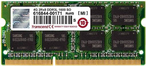 Obrázek TRANSCEND SODIMM DDR3 4GB 1600MHz 2Rx8 CL11