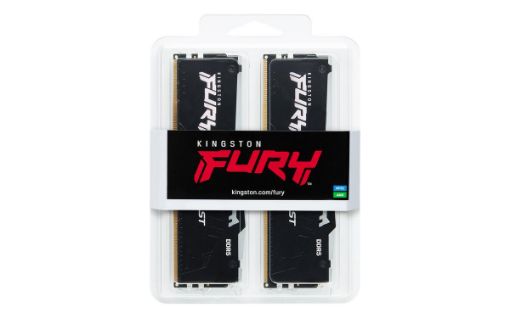 Obrázek KINGSTON DIMM DDR5 32GB (Kit of 2) 6000MT/s CL30 Non-ECC FURY Beast RGB EXPO, Černá