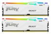 Obrázek KINGSTON DIMM DDR5 32GB (Kit of 2) 6000MT/s CL30 Non-ECC FURY Beast RGB XMP, Bílá