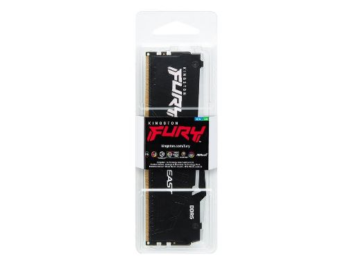 Obrázek KINGSTON DIMM DDR5 16GB 6400MT/s CL32 Non-ECC FURY Beast RGB XMP, Černá