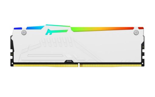 Obrázek KINGSTON DIMM DDR5 16GB 6400MT/s CL32 Non-ECC FURY Beast RGB EXPO, Bílá