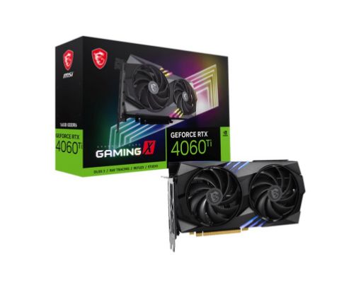 Obrázek MSI VGA NVIDIA GeForce RTX 4060 Ti GAMING X 16G, 16G GDDR6, 3xDP, 1xHDMI