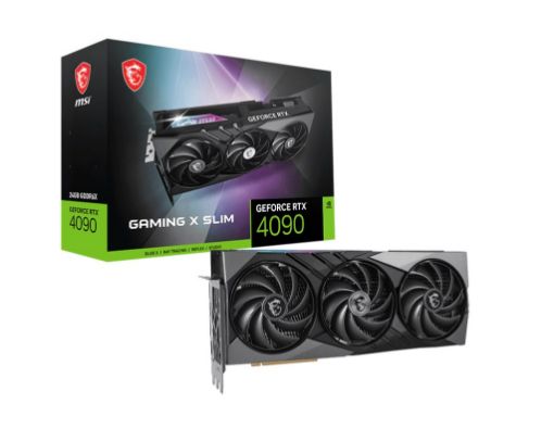 Obrázek MSI VGA NVIDIA GeForce RTX 4090 GAMING X SLIM 24G, 24G GDDR6X, 2xDP, 2xHDMI