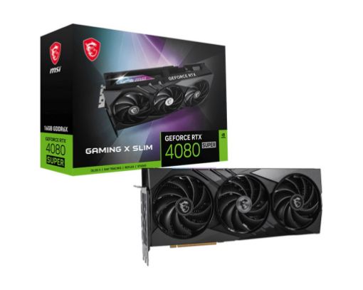 Obrázek MSI VGA NVIDIA GeForce RTX 4080 SUPER 16G GAMING X SLIM, 16G GDDR6X, 2xDP, 2xHDMI