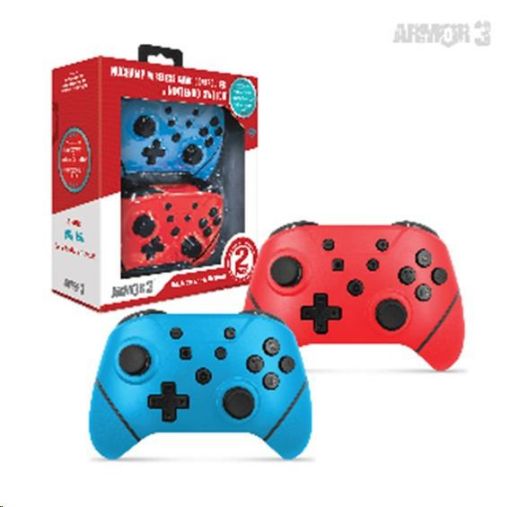 Obrázek Armor3 NuChamp Wireless Controller Pack for Nintendo Switch (2in1) (Blue, Red)