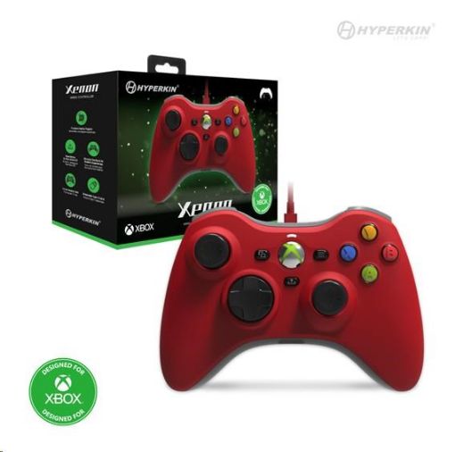 Obrázek Hyperkin Xenon Wired Controller for Xbox Series|One/Win 11|10 (Red) Licensed by Xbox