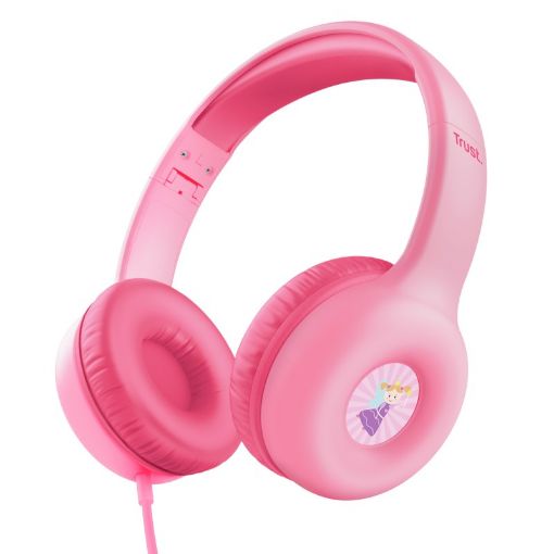 Obrázek TRUST sluchátka Nouna Kids Headphones, Růžová