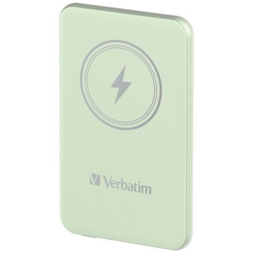 Obrázek VERBATIM Powerbanka Charge 'n' Go, Magnetická, 5000 mAh, USB-C, Zelená