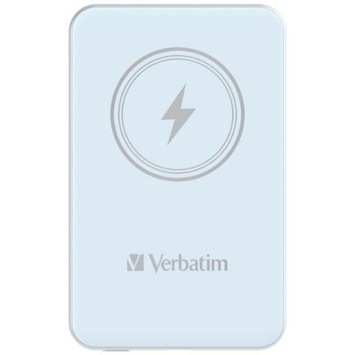 Obrázek VERBATIM Powerbanka Charge 'n' Go, Magnetická, 5000 mAh, USB-C, Modrá