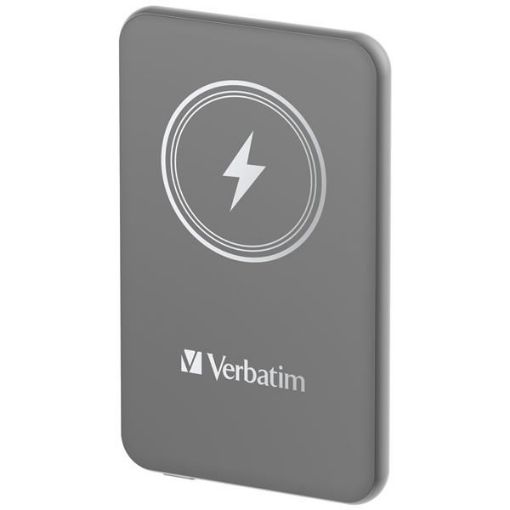 Obrázek VERBATIM Powerbanka Charge 'n' Go, Magnetická, 5000 mAh, USB-C, Šedá