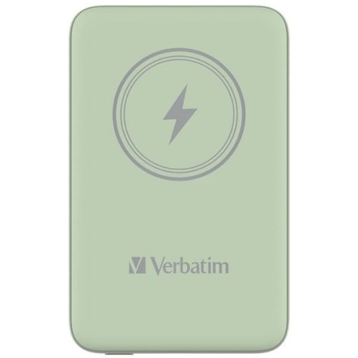 Obrázek VERBATIM Powerbanka Charge 'n' Go, Magnetická, 10000 mAh, USB-C, Zelená