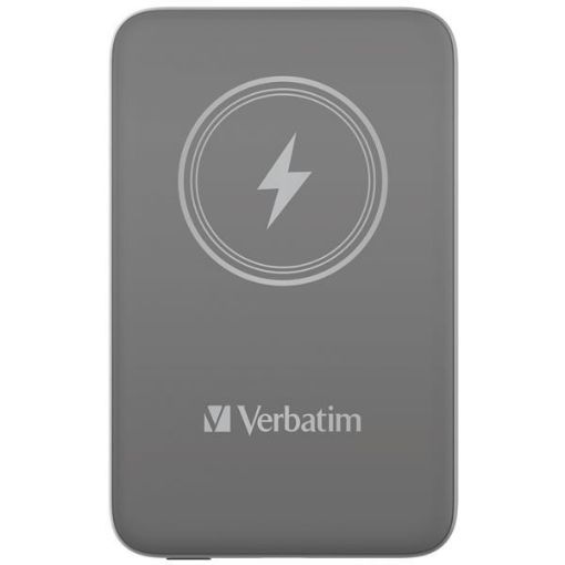 Obrázek VERBATIM Powerbanka Charge 'n' Go, Magnetická, 10000 mAh, USB-C, Šedá