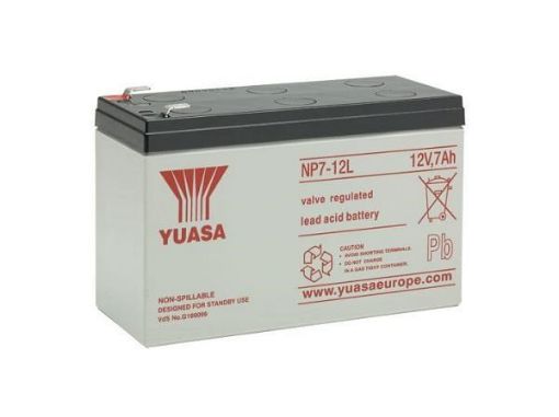 Obrázek Baterie - YUASA NP7-12L (12V/7Ah - Faston F2 250), životnost 5let