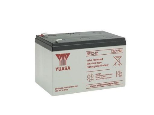 Obrázek Baterie - YUASA NP12-12 (12V/12Ah - Faston F2 250), životnost 5let