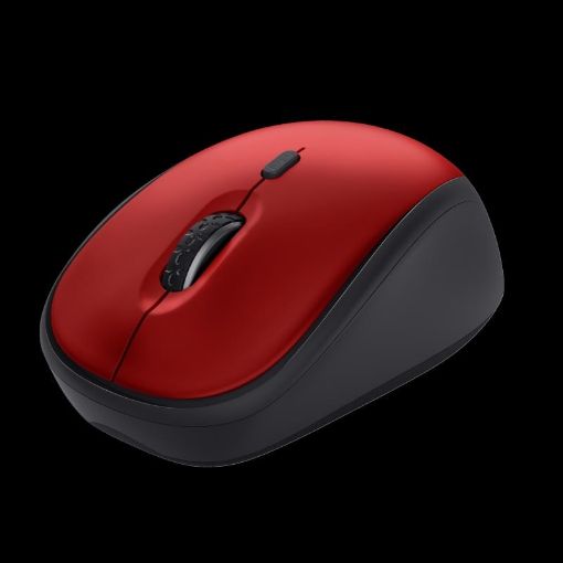 Obrázek TRUST myš Yvi+ Wireless Mouse Eco Red, červená