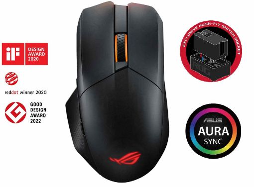 Obrázek ASUS myš ROG Chakram X Origin, RGB, Bluetooth, černá