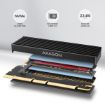 Obrázek AXAGON PCEM2-XS, PCIe x16 - M.2 NVMe M-key slot adaptér, kryt s chladičem pro pasivní chlazení