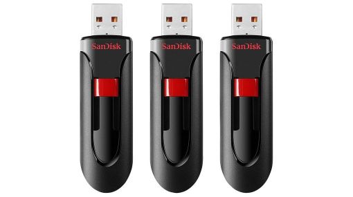 Obrázek SanDisk Flash Disk 32GB Cruzer Glide, USB 2.0, Černá, 3 Pack