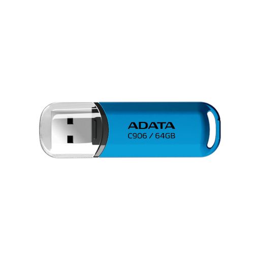 Obrázek ADATA Flash Disk 64GB C906, USB 2.0, modrá