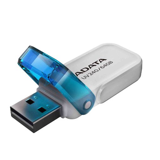 Obrázek ADATA Flash Disk 64GB UV240, USB 2.0, bílá