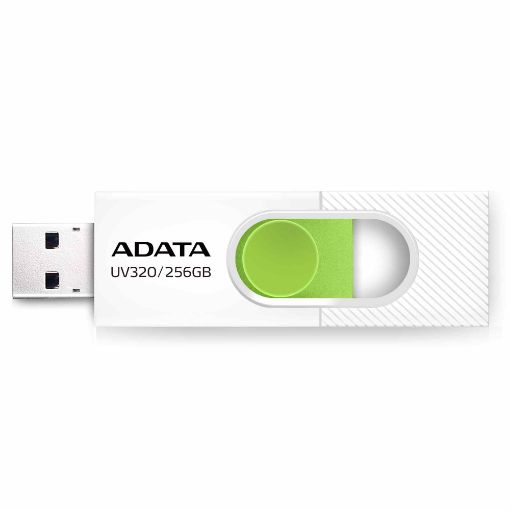 Obrázek ADATA Flash Disk 256GB UV320, USB 3.2, bílo-zelená