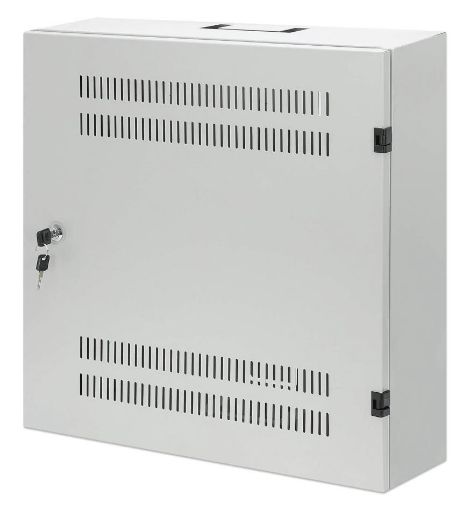 Obrázek Intellinet Low-Profile 19" Cabinet, 4U Horizontal and 2U Vertical Rails, nástěnný rozvaděč, šedý