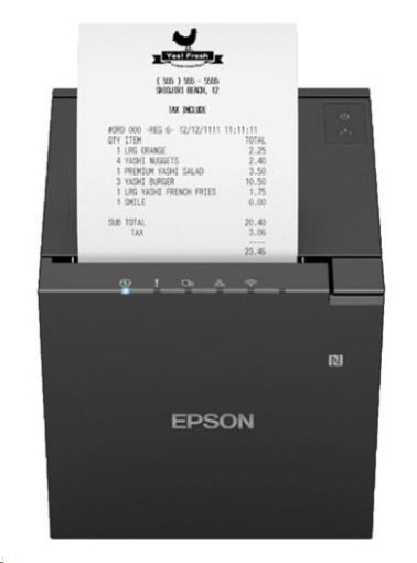 Obrázek Epson TM-m30III, USB, USB-C, BT, Ethernet, Wi-Fi, 8 dots/mm (203 dpi), cutter, black