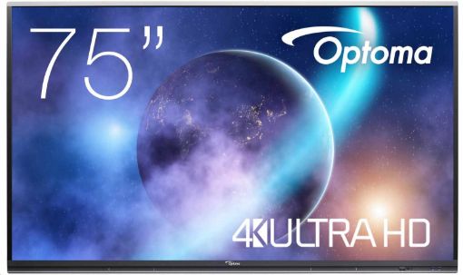 Obrázek Optoma 5752RK+ IFPD 75" - interaktivní dotykový, 4K UHD, multidotyk 40prstu, Android 11,  8GB RAM / 64GB ROM