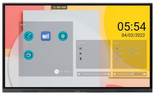 Obrázek NEC LCD 65" Precision Touch PN-LC652, 3840x2160, 400nit, 6.5ms, 16/7, VGA, USB-C, HDMI, USB, dotykový displej