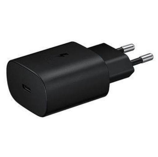 Obrázek Samsung cestovní nabíječka EP-TA800EBE, PD, Fast charging, USB-C, 25 W, černá, (bulk)