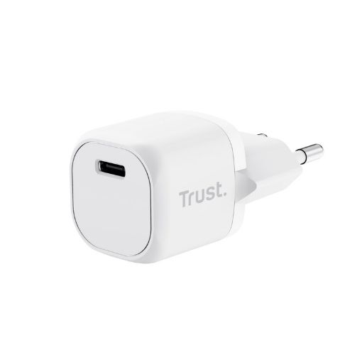 Obrázek TRUST nabíječka 20W Maxo, USB-C, Nabíječka do zdi, bílá