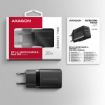 Obrázek AXAGON ACU-PQ20, nabíječka do sítě 20W, 2x port (USB-A + USB-C), PD3.0/PPS/QC4+/AFC/Apple, černá