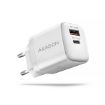 Obrázek AXAGON ACU-PQ20W, nabíječka do sítě 20W, 2x port (USB-A + USB-C), PD3.0/PPS/QC4+/AFC/Apple, bílá