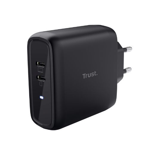 Obrázek TRUST nabíječka MAXO 65W, 2x USB-C, černá