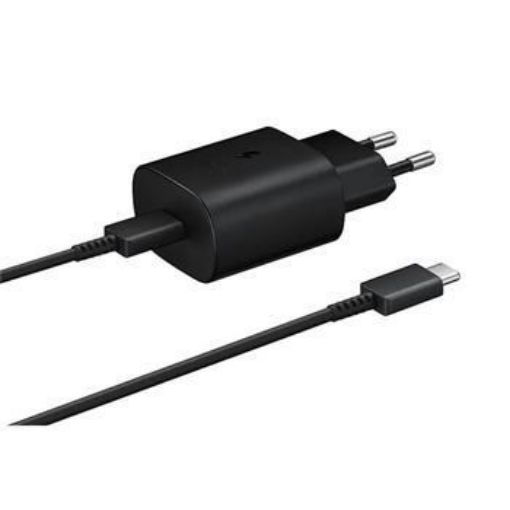 Obrázek Samsung síťová nabíječka EP-TA800EBE + kabel EP-DG980BBE USB-C, 25W, černá, (bulk)