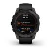 Obrázek Garmin fenix 7 Sapphire Solar, Titan Black/ Black Silicone Band, EU