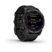 Obrázek Garmin fenix 7 Sapphire Solar, Titan Black/ Black Silicone Band, EU