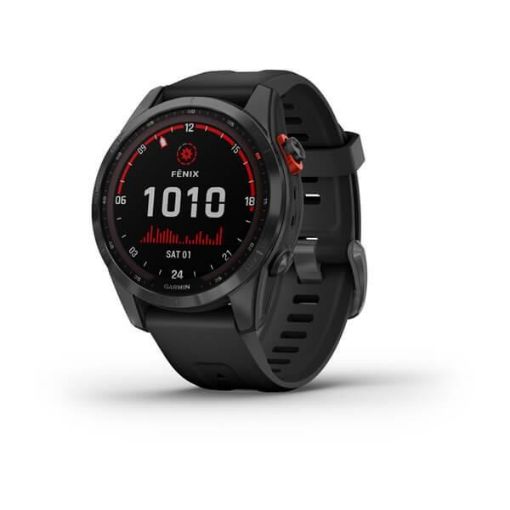 Obrázek Garmin fenix 7s Solar, Gray/ Black Silicone Band, EU