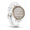 Obrázek Garmin hodinky Lily Sport Cream Gold/White Silicone Band, EU