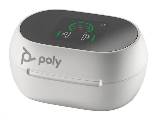 Obrázek Poly Voyager Free 60+ bluetooth headset, BT700 USB-A adaptér, dotykové nabíjecí pouzdro, bílá