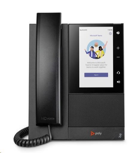 Obrázek Poly CCX 500 multimediální telefon pro Microsoft Teams s podporou technologie PoE