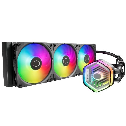 Obrázek Cooler Master vodní chladič MasterLiquid 360 Atmos ARGB, 3x120mm, černá