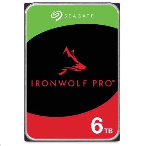 Obrázek SEAGATE HDD 6TB IRONWOLF PRO (NAS), 3.5", SATAIII, 7200 RPM, Cache 256MB