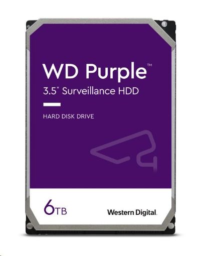 Obrázek WD PURPLE WD64PURZ 6TB SATA/600 256MB cache, Low Noise, CMR